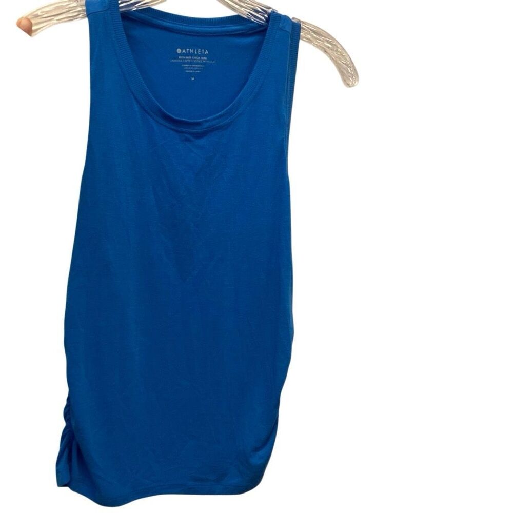Athleta Blue Scoop Neck Tank